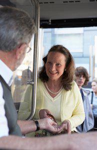 Women interacting with Man